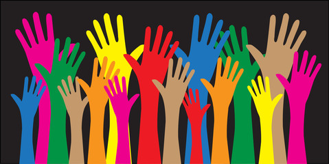 reaching hands freedom diversity
