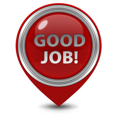 Good job pointer icon on white background