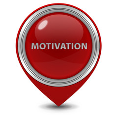 Motivation pointer icon on white background