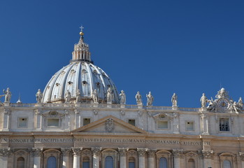 Saint Peter's Basilica Dome in  Rome