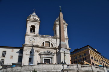 Fototapeta premium Church of Trinità dei Monti with 