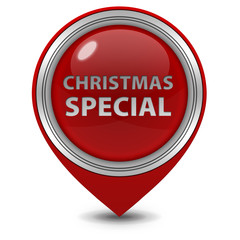 Christmas special pointer icon on white background