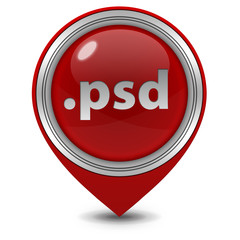 .psd pointer icon on white background