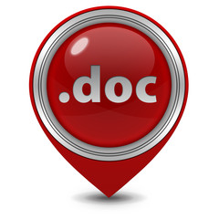 .doc pointer icon on white background
