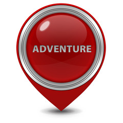 Adventure pointer icon on white background