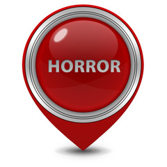 Horror pointer icon on white background