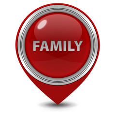 Family pointer icon on white background