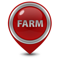 Farm pointer icon on white background