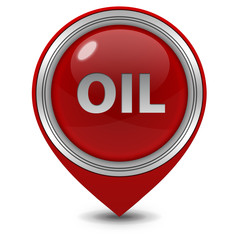 Oil pointer icon on white background