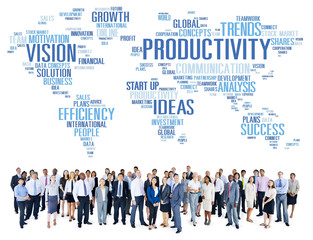 Productivity Mission Strategy Business World Vision Concept