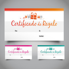 Certificado de regalo