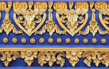 Fototapeta na wymiar fence decoration thai art
