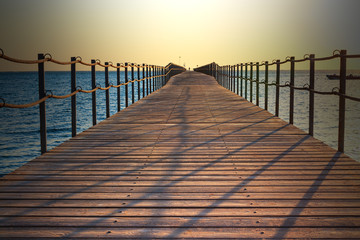 Pontoon in Sharm on the Red Sea