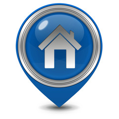 Fototapeta premium home pointer icon on white background