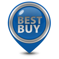 Best buy pointer icon on white background