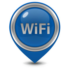 wifi pointer icon on white background