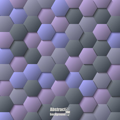 Abstract  background with hexagons.