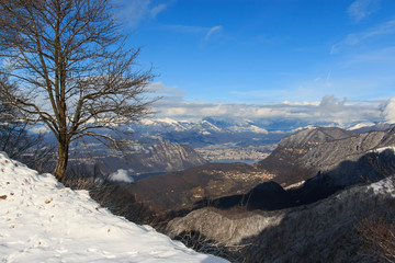 paesaggio dal monte Generoso