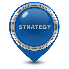 Strategy pointer icon on white background