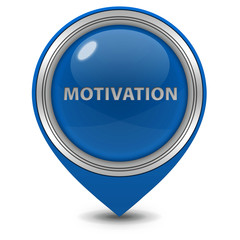 Motivation pointer icon on white background
