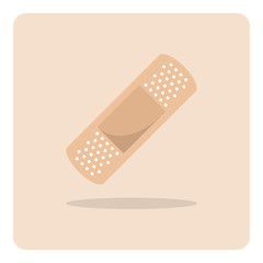 Vector of plaster icon on isolated background