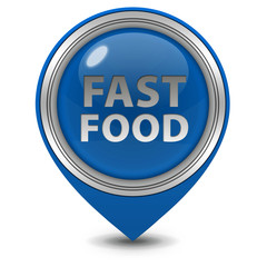 Faast food pointer icon on white background