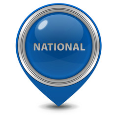 National pointer icon on white background