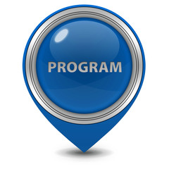 Program pointer icon on white background