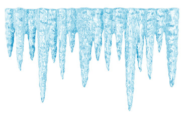 icicles isolated on white