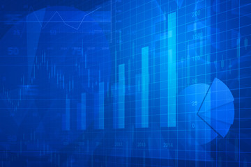 Financial and business chart and graphs