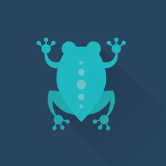 Frog characters flat