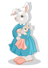 Animali della Fattoria-Coniglia e Figlio