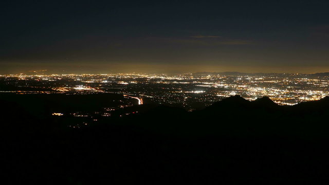 San Fernando Valley Dusk to Night with Zoom