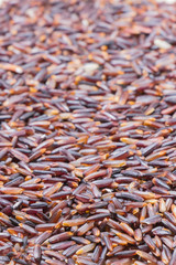 Close-up  brown rice background