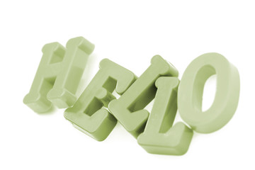Close-up of letters