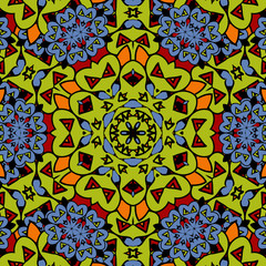 Arabesque seamless pattern. Background vintage flower