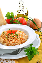 risotto al pomodoro verticale