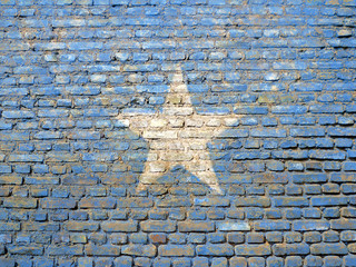 Somalia flag painted on wall