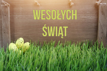 Kartka wielkanocna - wesołych świąt © ambrozinio