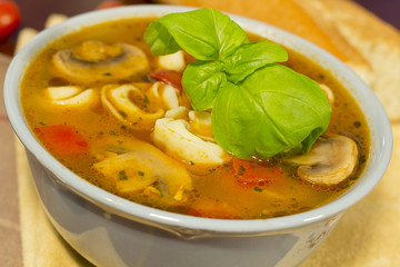 Mushroom Tortellini Soup