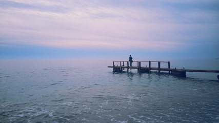 Winter at the Black Sea, Alone