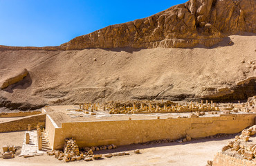 Ruins of the Mortuary temple of Nebhepetre Mentuhotep - Egypt