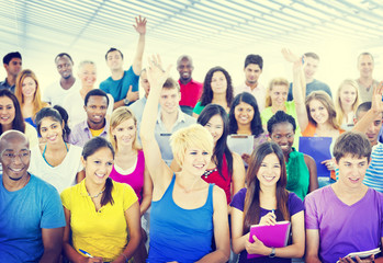 Group People Casual Learning Lecture Hands Notes Concept