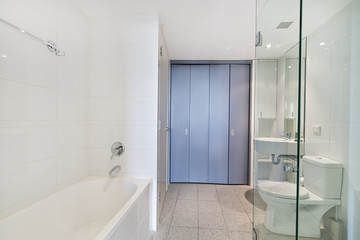 modern bathroom in luxury apartment