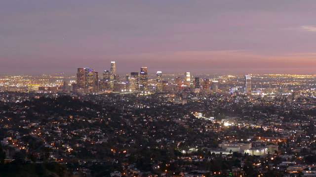 Los Angeles Dusk with Zoom Out