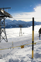 Obraz premium über den Wolken