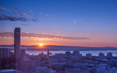 Fototapeta premium San Francisco sunrise