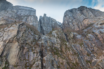 Preikestolen from below