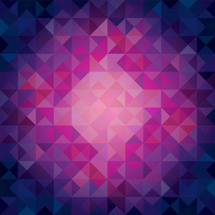 Colorful Cool Toned Triangles - Abstract Background - Vector