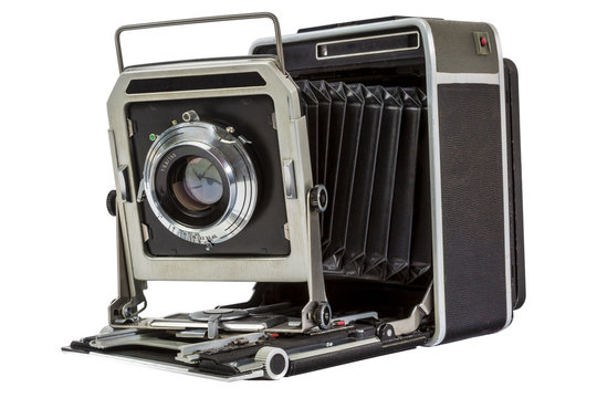 old American press camera